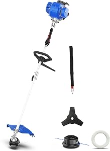 Wild Badger Power Gen2 Upgraded 31cc 4-Cycle Gas Powered Weed Wacker, 2-in-1 String Trimme