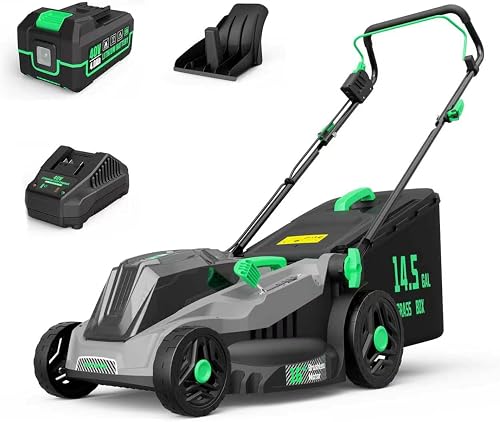 Grelawner 40V Cordless Lawn Mower, 16-Inch Brushless Electric Push Mow — Build quality and design details up close