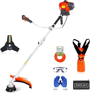 Snoonwee 52CC Weed Wacker Gas Powered, 3-in-1 String Trimmer Brush Cutter Edger – 18″ Cutt