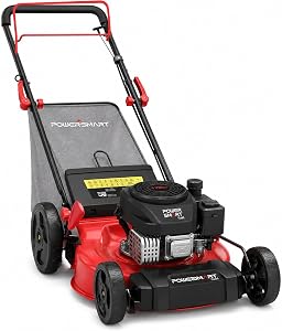 PowerSmart 21-Inch 3-in-1 Gas Self-Propelled Lawn Mower,170CC OHV Engine,Bagging/Mulching/