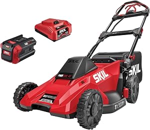 SKIL PWR CORE 40 Brushless 40V 20-Inch Self-Propelled Mower Kit, Includes 6.0Ah Battery an
