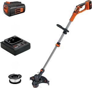 BLACK+DECKER 40V MAX 13 in String Trimmer Edger Cordless with Adjustable Telescoping Pole,