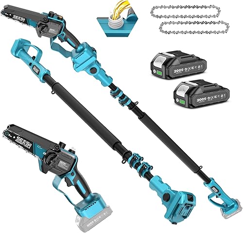 SEESII 2-in-1 Electric Pole Saws for Tree Trimming, 6 Inch Mini Chains — Side-by-side comparison of top picks in this category