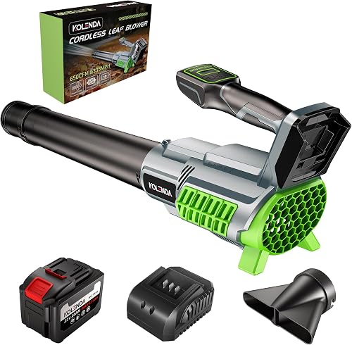 Cordless Leaf Blower, with 21V 10Ah Battery, Ultra-Light & Portable, 5 — Our recommended configuration for best results