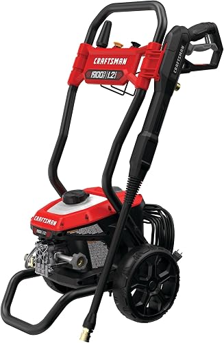 CRAFTSMAN Electric Pressure Washer, Cold Water, 1900 -PSI, 1.2-GPM, Co — Our recommended configuration for best results