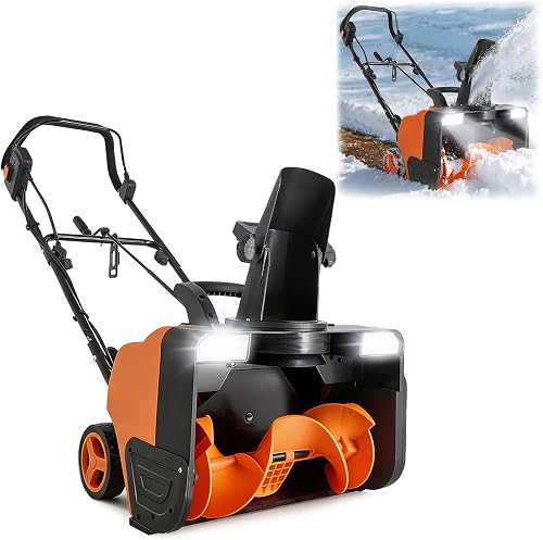 VEVOR Corded Electric Snow Blower, 20 inch 15A Snow Thrower with Dual — Real-world performance testing in action