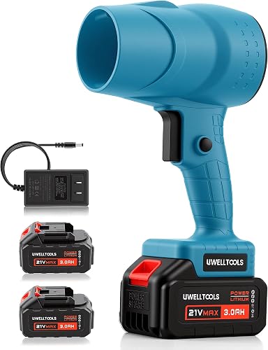 350000 RPM Cordless Leaf Blower -21V Handheld Design Lawn Blowers with — Real-world performance testing in action