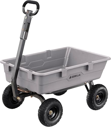 Gorilla Carts Heavy-Duty Poly Dump Cart, 5 Cu Ft Tub, 800 lb Haul Capa — Key specifications at a glance