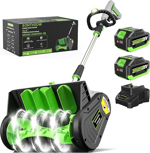 40V Brushless Cordless Snow Shovel, 13.5Inch Electric Snow Blower with — Our recommended configuration for best results