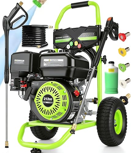 4200PSI Gas Pressure Washer 4.0GPM Gas Power Washer 212CC Gas Powered — Our recommended configuration for best results