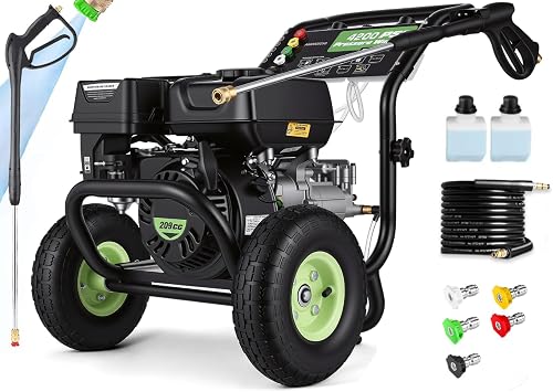 4200PSI Gas Pressure Washer 4.0GPM Gas Power Washer Gas Powered Washin — Real-world performance testing in action