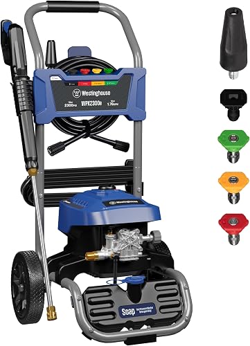 Westinghouse WPX2300e Electric Pressure Washer, 2300 Max PSI and 1.76 — Key specifications at a glance