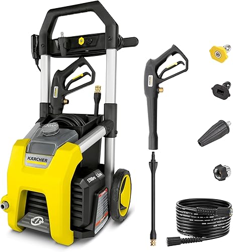 Kärcher Pressure Washer K1700, CETA Certified, 3 Spray Nozzles, Deterg — Real-world performance testing in action