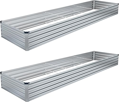 DIIYIV 2PCS 12x4x1FT Galvanized Raised Garden Bed Kit,Vegetable Boxes- — Side-by-side comparison of top picks in this category