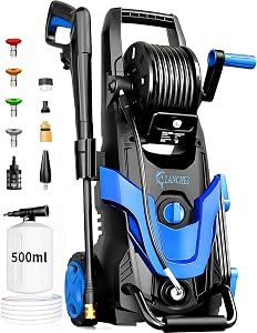 2026Upgraded Pressure Washer 4800PSI w/4 Quick Connect Nozzles, Inlet Hose & Filter&am