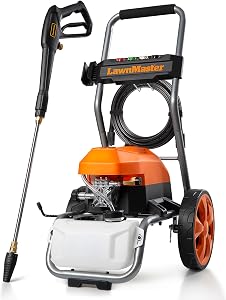 LawnMaster LT2100B Electric Pressure Washer 2300 PSI MAX 13 Amp 1.2 GPM CSA Certified with