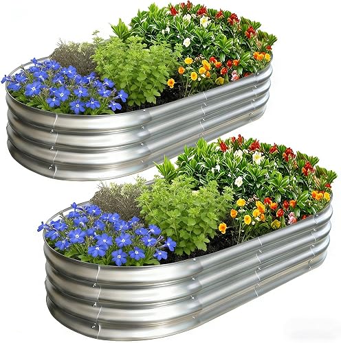 AmazStove Galvanized Raised Garden Bed Kit, Planter Garden Boxes Outdo — Side-by-side comparison of top picks in this category