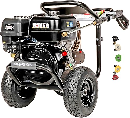 Simpson 4400 PSI Gas Pressure Washer, 4.0 GPM Commercial Power Washer, — Real-world performance testing in action