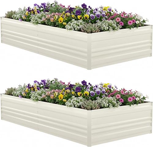WORKPRO 2PK 7.5x4x1ft Outdoor Galvanized Raised Garden Bed, Rust-Resis — Side-by-side comparison of top picks in this category