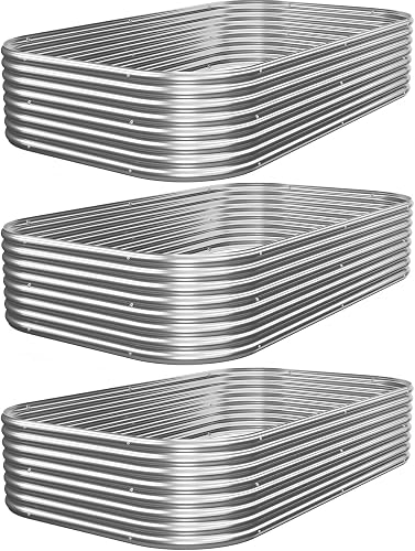 Mostmahes 3 PCS Galvanized Raised Garden Bed Outdoor, Metal Garden Bed — Real-world performance testing in action