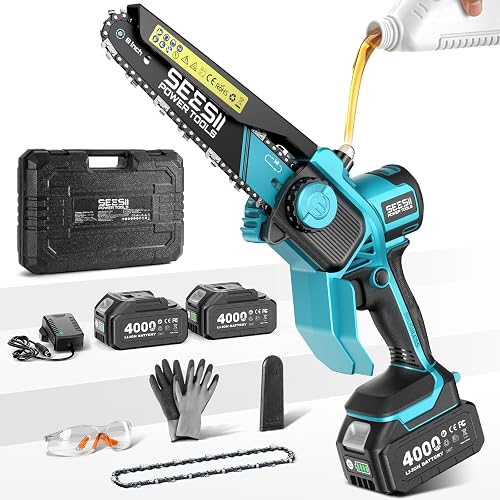 SEESII Flagship 8-Inch Cordless Mini Chainsaw, 2026 Upgraded Brushless — Real-world performance testing in action